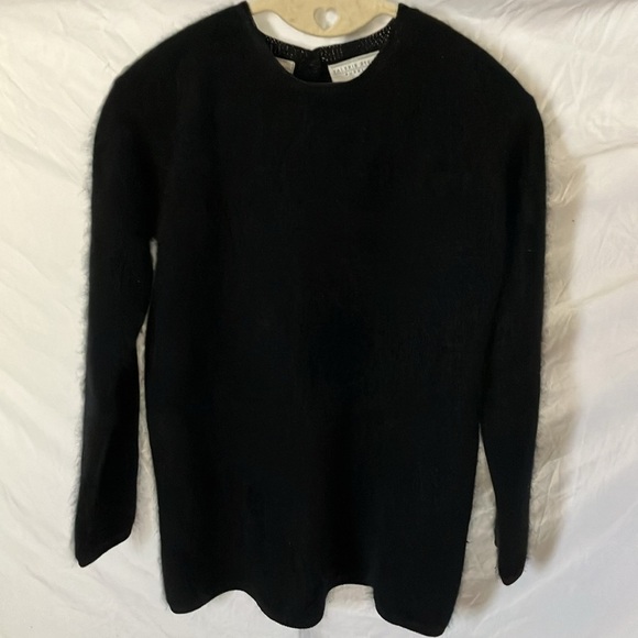 Valerie Stevens: Black Furblend Sweater- Wool & Angora- S - Picture 15 of 16